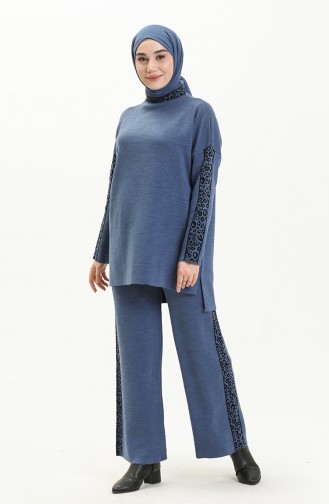 Knitwear Suit 0579-09 İndigo 0579-09