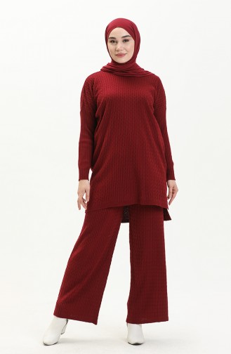Knitwear Suit 3345-11 Claret Red 3345-11