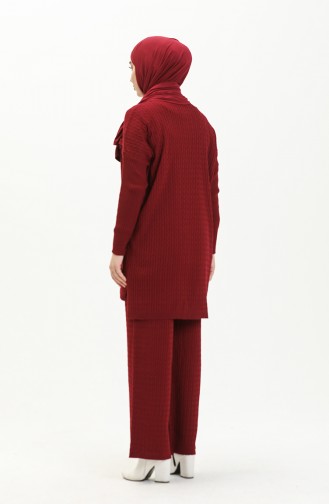 Knitwear Suit 3345-11 Claret Red 3345-11