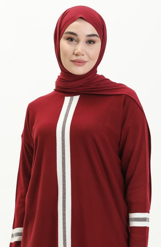 Knitwear Suit 3383-01 Claret Red 3383-01