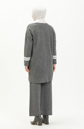 Triko Tunik Pantolon İkili Takım 3383-02 Antrasit