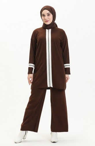 Knitwear Suit 3383-08 Dark Brown 3383-08