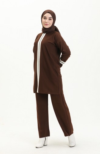 Knitwear Suit 3383-08 Dark Brown 3383-08