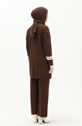 Knitwear Suit 3383-08 Dark Brown 3383-08