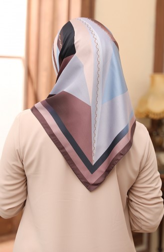 Karaca Dijital Rayon Eşarp 80977-07 Bebek Mavisi Bal köpüğü