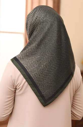Karaca Dijital Rayon Eşarp 80981-05 Haki Siyah