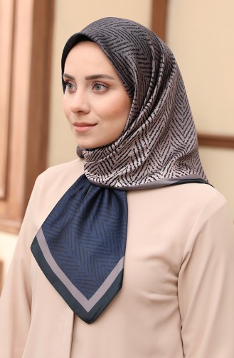 Écharpe Numérique Rayon Karaca  80981-07 Bleu Marine Fumé 80981-07