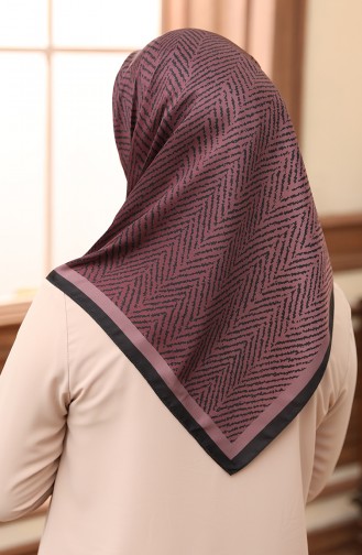 Karaca Digital Rayon Kopftuch 80981-12 Schwarz-Puderfarben 80981-12