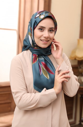 Karaca Rayon Scarf 80982-11 Petrol Blue Violet 80982-11