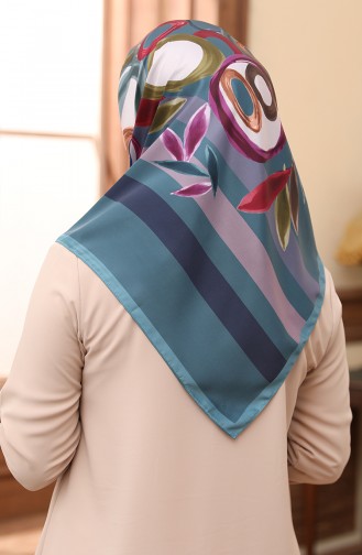 Karaca Rayon Scarf 80982-11 Petrol Blue Violet 80982-11