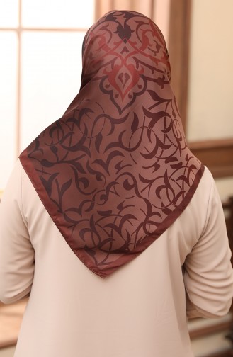 Karaca Rayon Scarf 80983-07 Dark Brown 80983-07