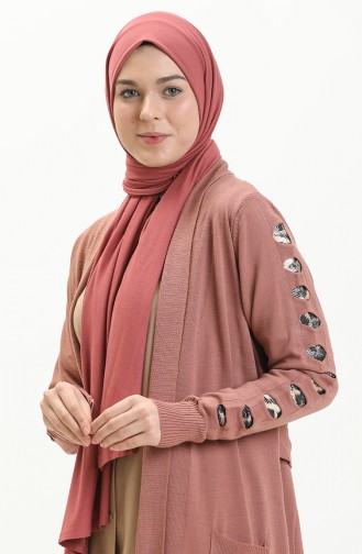 Gilet Ceinturé 3331-06 Rose Pâle 3331-06