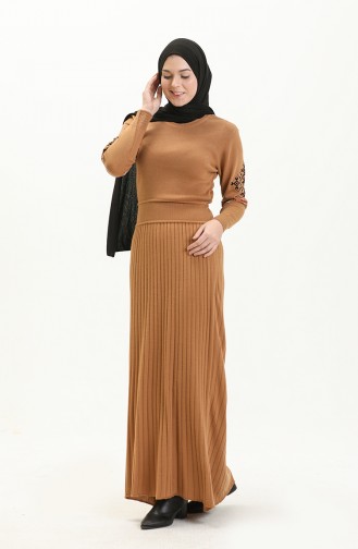 Knitwear Dress 1515-03 Milk Coffee 1515-03