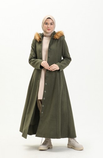 Hooded Coat 712010-04 Khaki Green 712010-04