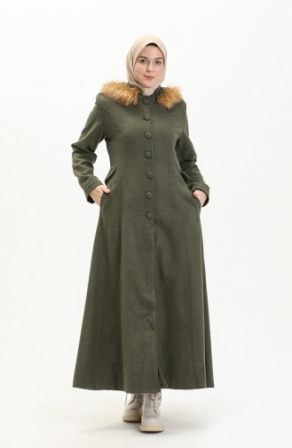 Hooded Coat 712010-04 Khaki Green 712010-04