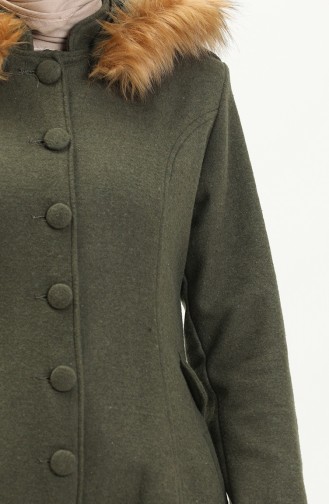 Hooded Coat 712010-04 Khaki Green 712010-04