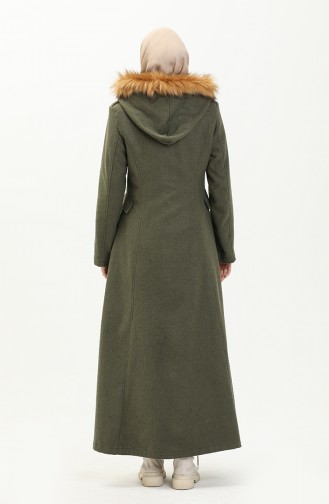 Hooded Coat 712010-04 Khaki Green 712010-04