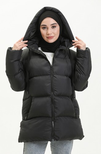 Puffer Coat 6051-01 Black 6051-01