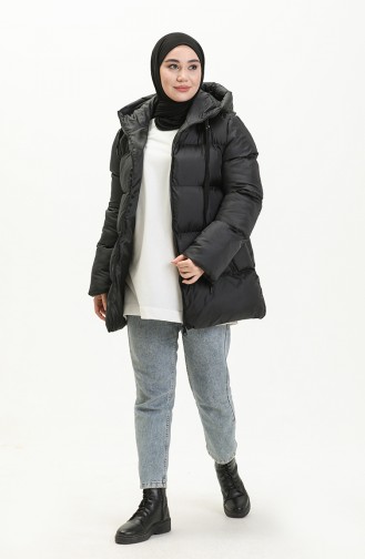 Puffer Coat 6051-01 Black 6051-01