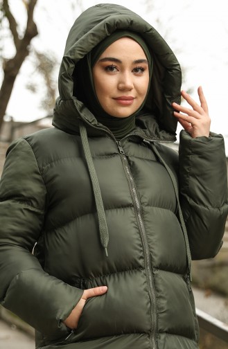 Puffer Coat 6051-03 Khaki 6051-03