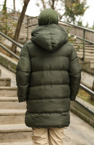 Füllung Puffercoat mit Kapuze 6052-03 Khaki 6052-03