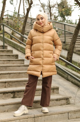 Hooded Puffer Jacket 6052-05 Mink 6052-05