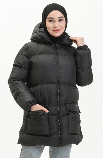 Puffer Coat 6053-01 Black 6053-01