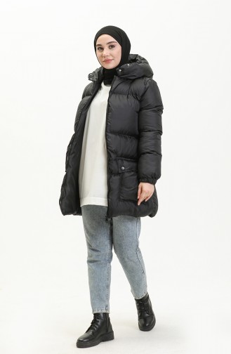 Puffer Coat 6053-01 Black 6053-01