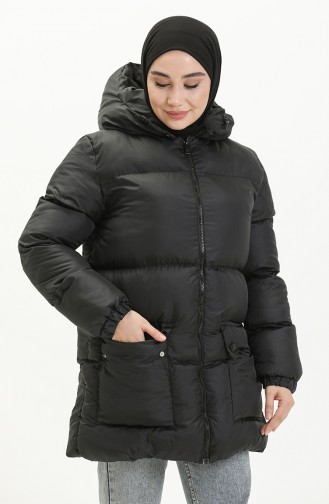 Füllung Puffercoat aus Jesicca-Stoff 6053-01 Schwarz 6053-01