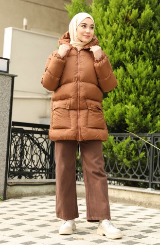 Puffer Coat 6053-02 Tan 6053-02