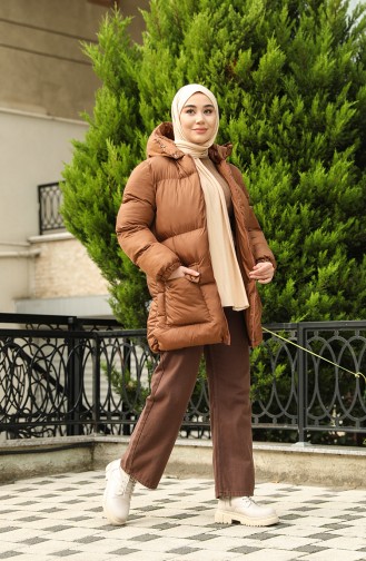 Puffer Coat 6053-02 Tan 6053-02