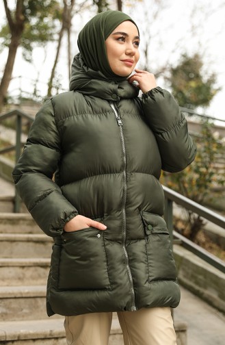 Puffer Coat 6053-05 Khaki 6053-05