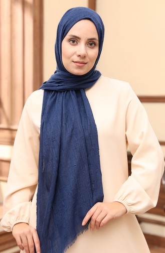 Madame Mary Bamboo Shawl 19081-02 Navy Blue 19081-02