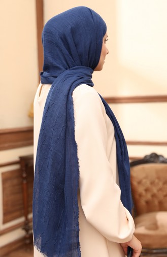 Madame Mary Bamboo Shawl 19081-02 Navy Blue 19081-02