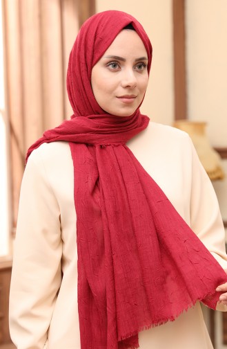 Madame Mary Bamboo Shawl 19081-04 Claret Red 19081-04