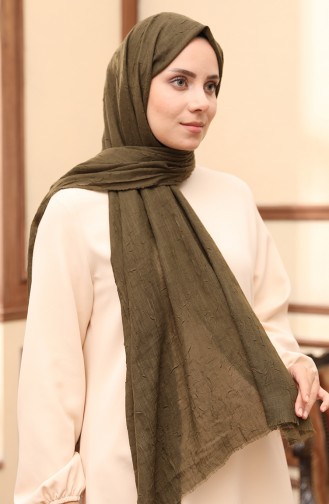 Madame Mary Bamboo Shawl 19081-05 Dark Khaki 19081-05