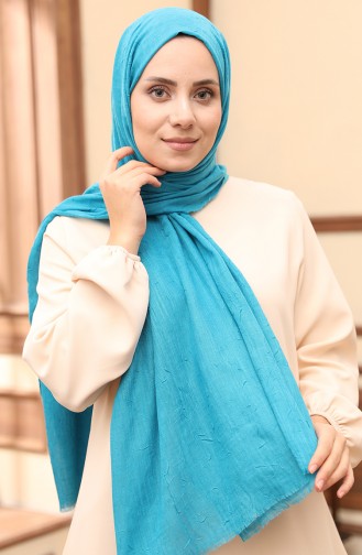 Madame Mary Bamboo Shawl 19081-08 Turquoise 19081-08