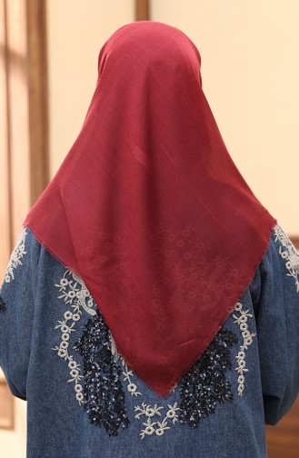 Cotton Scarf 13202-09 Claret Red 13202-09