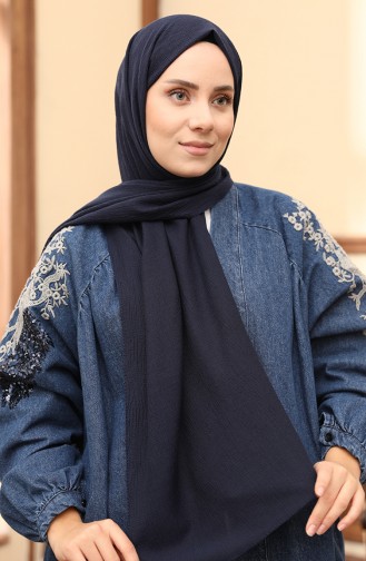 Madame Mary Mio Shawl 19082-18 Navy Blue 19082-18