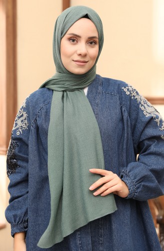 Madame Mary Mio Shawl 19082-19  Green Almond  19082-19