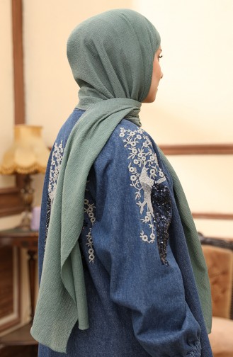 Madame Mary Mio Shawl 19082-19  Green Almond  19082-19