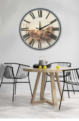 Retro Tasarımlı Duvar Saati 35 X 35 Mbolddsx35 0062