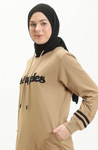 Patterned Tracksuit 6014-03 Camel 6014-03