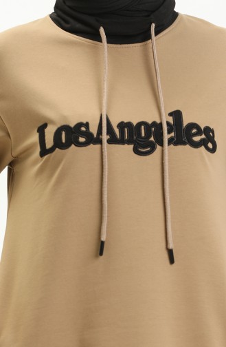 Patterned Tracksuit 6014-03 Camel 6014-03