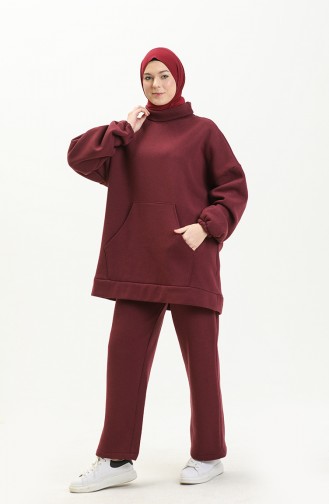 Two Piece Suit 23KTKM100001-01 Claret Red 23KTKM100001-01