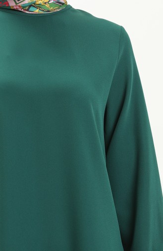 تونيك أكمام مطاطي  1825-02 أخضر زمردي 1825-02
