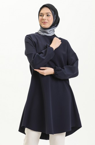 Elastic Sleeve Tunic 1825-04 Navy Blue 1825-04