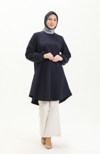 Elastic Sleeve Tunic 1825-04 Navy Blue 1825-04