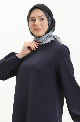 Elastic Sleeve Tunic 1825-04 Navy Blue 1825-04