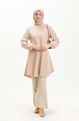 Elastic Sleeve Tunic 1825-05 Stone 1825-05